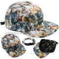 100% Polyester Snapback Flat Bill Outdoor Sport Camp Cap (TM6680-1)